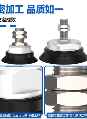 机械手重载真空吸盘不缓冲金具ZPT40H/63H/80H/100H/125H-B01-A16