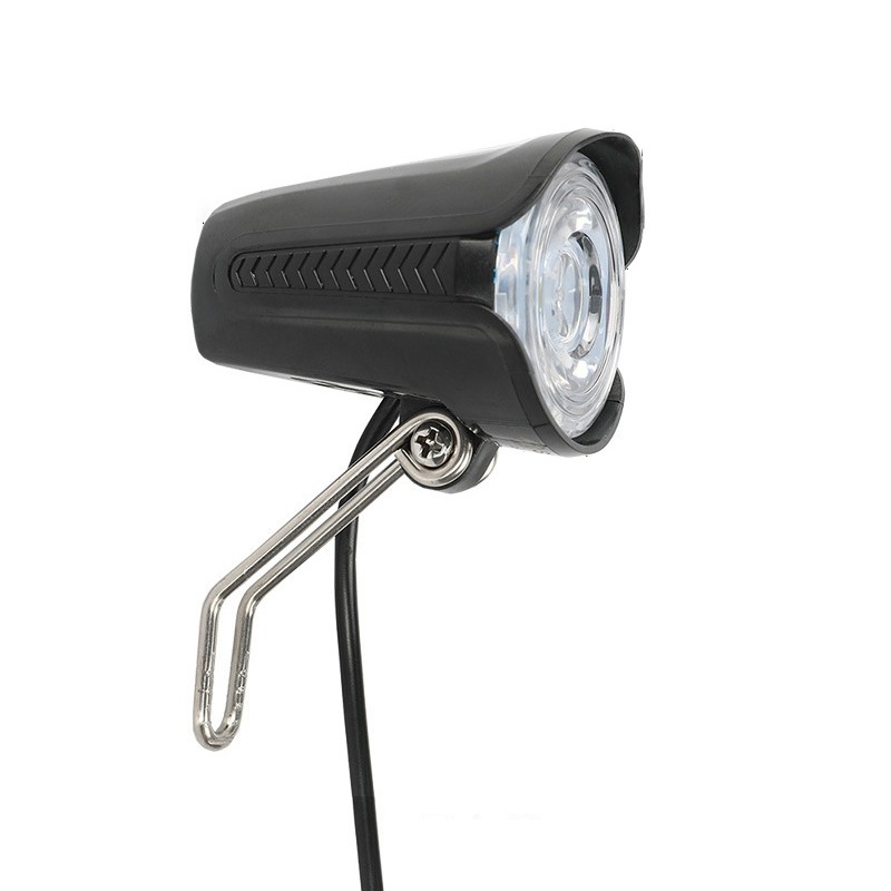电动车自行车前大灯超亮折叠车灯锂电车led射灯喇叭车头灯48v防水