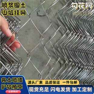 喷浆铁丝网客土喷播植草镀锌菱形喷锚绿化山坡挂网固土护坡钢丝网