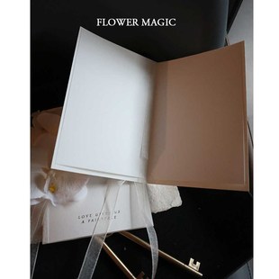 白色仙美森系小清新蝴蝶兰卡致辞卡宣誓卡结婚礼新郎新娘誓言卡