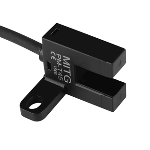 U型槽型光电开关PM 24V带接线 T45微小型感应开关限位传感器NPN5v