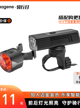 迈金优选GEOID 自行车夜骑灯山地公路车强光前灯煞车尾灯骑行装备