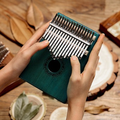 鲁儒卡林巴琴拇指琴初学者手指钢琴kalimba17音专业姆指琴便携式