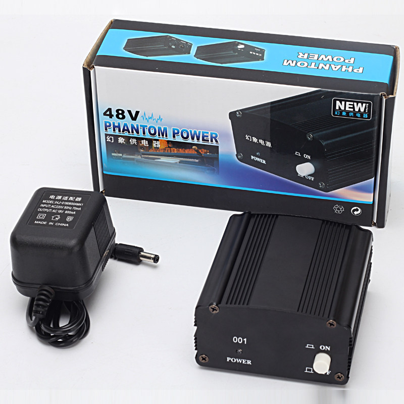 48V幻象电源电容麦克风专用供电器e300ISK得胜幻想通用声卡两路
