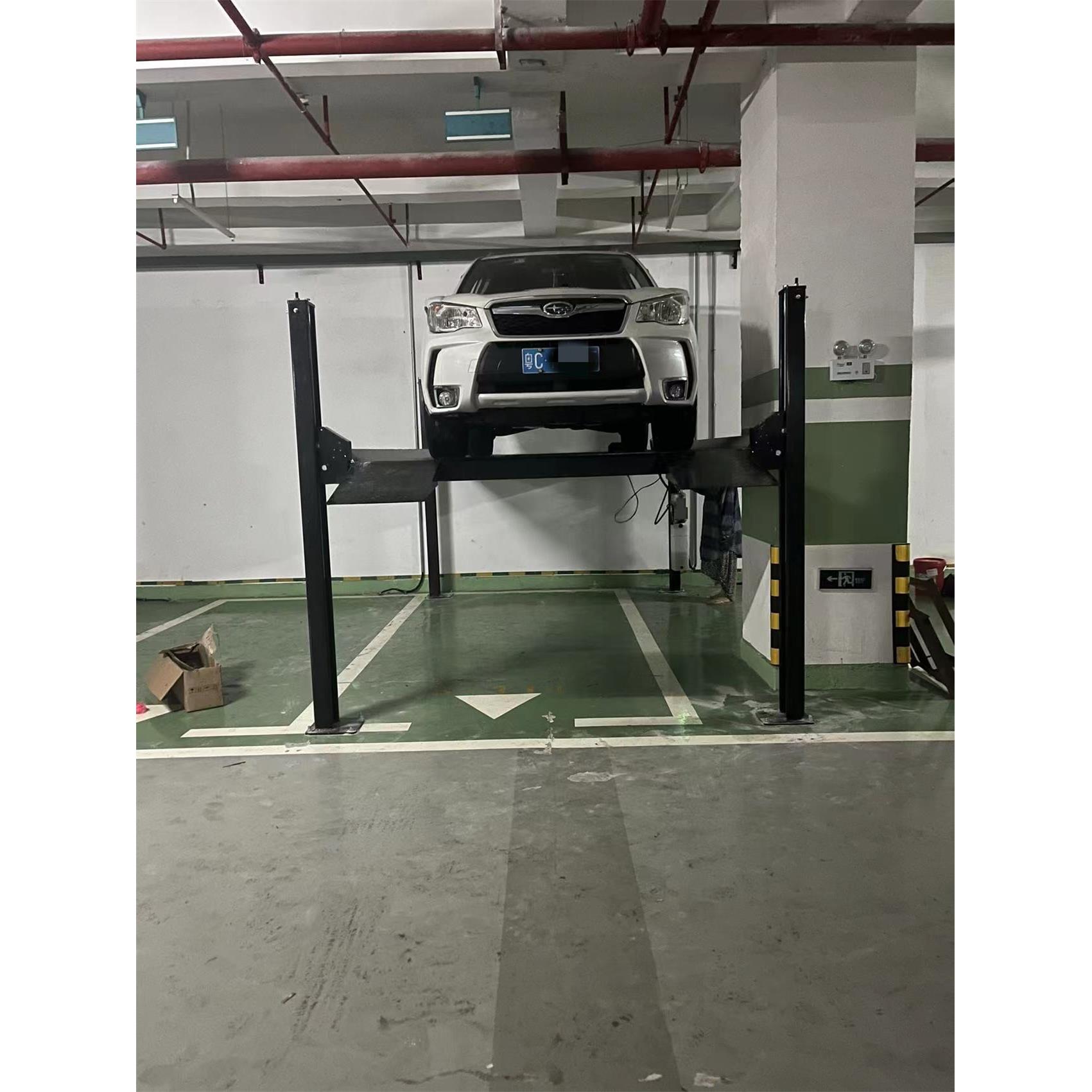 家用四柱立体车库双层机械停车位升降横移简易举升机租赁规画验收