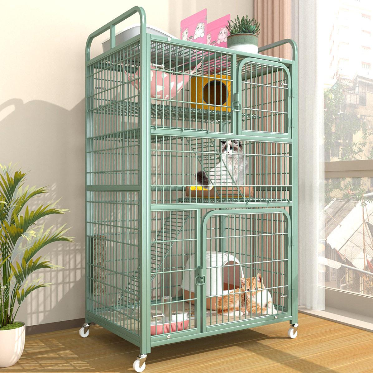 室内猫笼子超大空间别墅用品银渐层布偶猫蓝猫美短金吉拉德文金渐