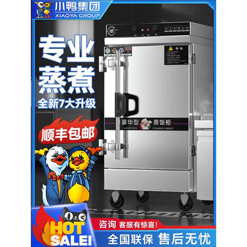 鸭蒸米柜商用电蒸米箱食堂家用小型全自动燃气电蒸米车蒸米机
