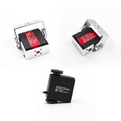 双轴舵机汇总20kg25kg30kg35kg60kg大扭矩双轴数字金属舵机支架