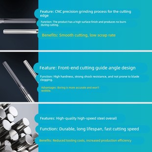 D3柄钨钢直槽铰刀定柄机用铰刀加长硬质合金扩孔铰孔0.5 1.69mm