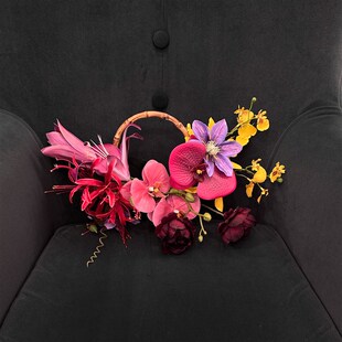 new红色手捧花创意花环订婚花束领证花拍照仿真花hot结婚礼物婚纱