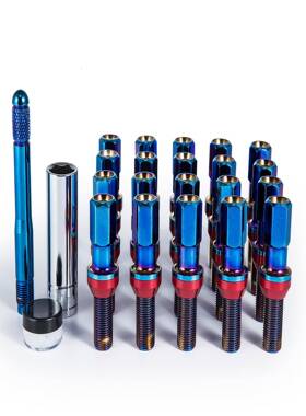 一体式螺栓28mm M12 x 1.5 M14 x 1.5 / 1.25适用德系轮胎螺母