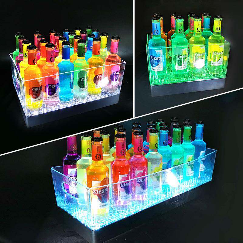 发光冰桶商用充电香槟桶红酒鸡尾酒冰桶KTV啤酒桶创意酒吧啤酒框