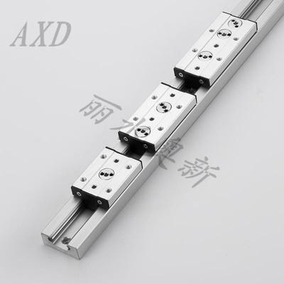 机床移门双轴芯导轨SGR15-35屏蔽门高速导轨精密防尘导轨静音滑轨