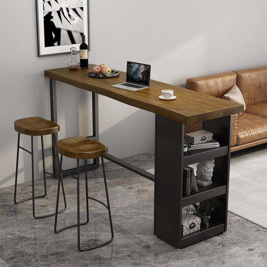 实木吧台桌小户型家用客厅隔断储物靠墙窗边长条桌高脚简约吧台桌,电子元器件市场,其它元器件,淘宝优惠券,粉丝福利购,淘宝优惠卷