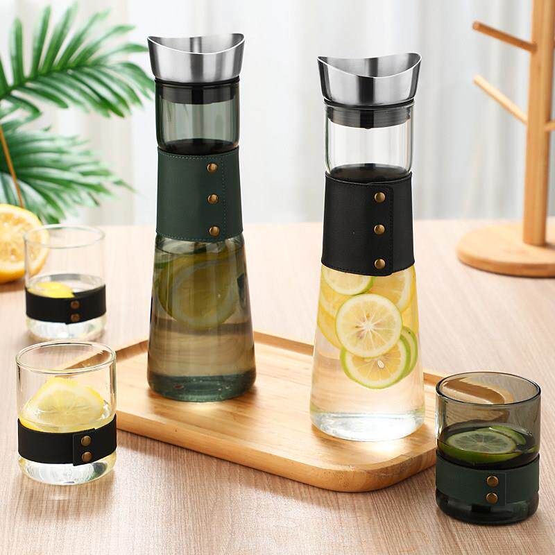 家用高颜值凉水壶水杯商用耐热玻璃冷水壶耐高温凉白开水壶茶壶