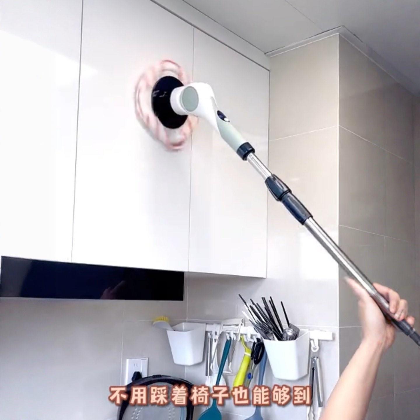 电动拖把家用多功能懒人全自动强力清洁刷子无痕不留水垢旋转拖布