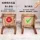 中式 厚简约背见详情椅家用餐厅加厂一件 全木靠橡胶木餐椅整实装