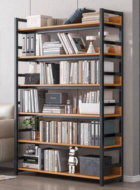 简书架落地隔23360板置易物架家用厅铁艺收纳架展示架储物书架客