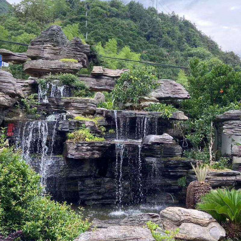 地直销优质千层天石然原石假山水景造景院石料苏式庭23082802景观