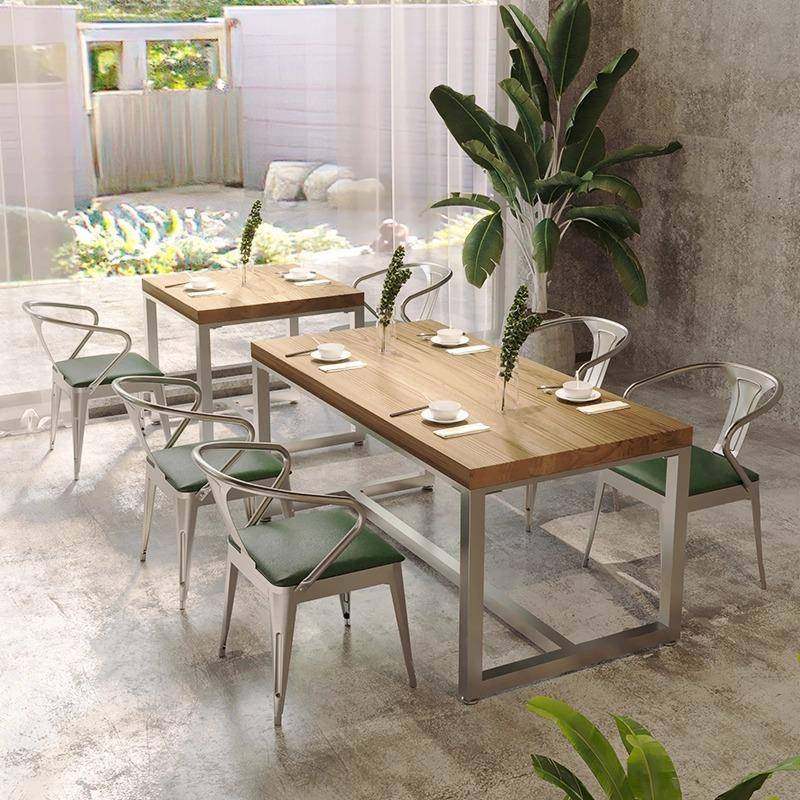 工业风餐厅铁艺实木餐桌椅餐饮快餐小吃店商用饭店长方形复古桌子,鲜花速递/花卉仿真/绿植园艺,割草机/草坪机,淘宝优惠券,粉丝福利购,淘宝优惠卷