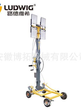 路德维希威克款手推式手摇升降杆移动照明车灯塔50WLED灯应急灯