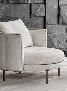 Torii鸟居休闲椅 意式极简高端单人位沙发椅大平层别墅设计师单椅