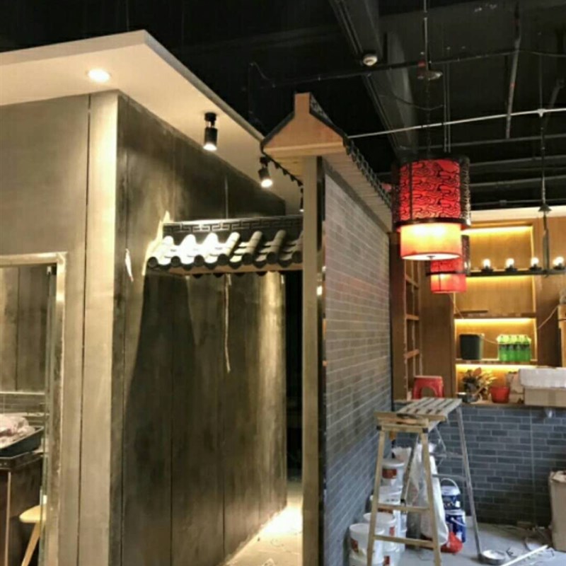 一体仿古瓦屋檐瓦门头瓦装饰瓦树脂瓦复古瓦仿真琉璃瓦PVC塑料瓦