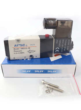 亚德客二位五通4M210-08板式4M110-064M310-08电磁阀4M320-10