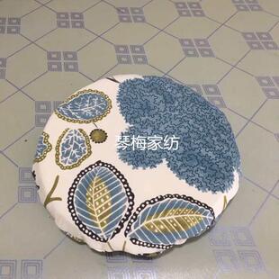 帆布蒲团坐垫套圆形海绵圆吧台凳子椅垫拆洗一体罩垫石凳套垫