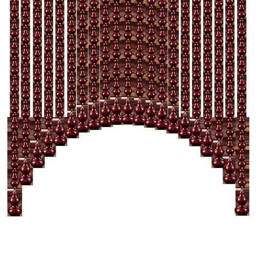 全桃木葫芦珠帘隔断帘卧室卫生间玄关家用免打孔门对门化解门帘子