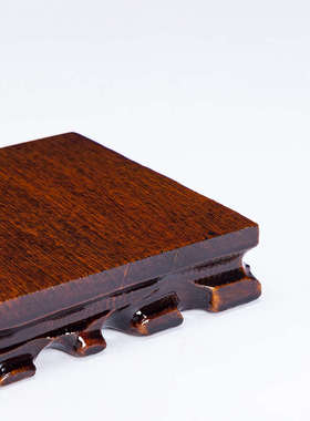 根雕实木底座工艺品摆件正方形底座木质石头花瓶紫砂壶底座佛像