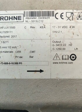 流量计KROHNE科隆 NL-3313LC   BATCHF