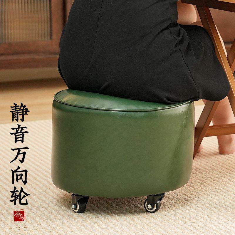 万向矮万向轮矮凳家用休闲轮滑轮儿凳子门口玄小关换鞋凳童凳客厅