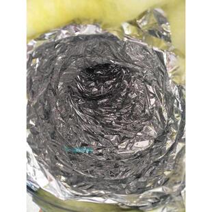 中央空调保温管排风管铝箔夹管200冷风棉纤维伸缩软管玻璃通风筋
