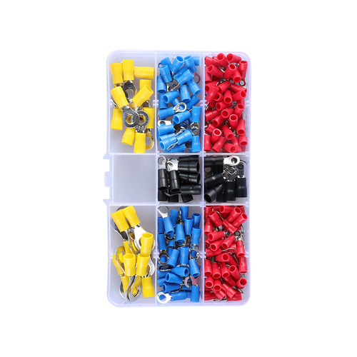 接线端子套装冷压端子O型插簧插片G对接铜端子组合管型绝缘叉形