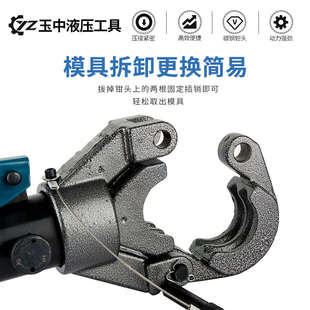 声测管液压钳45/48/50/54/57/60钳手动压桩基管压管钳声桥梁式测