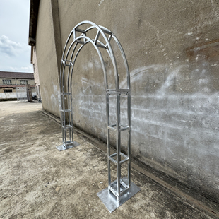 半圆弧形支架拱门桁架弧形长廊户外爬铁半圆拱形门婚庆艺支架花架