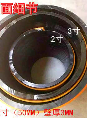 50吸沙管2寸螺旋PVC筋管黄色加厚20吸尘喷砂机通风管塑米耐磨加强