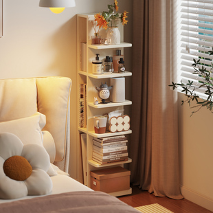 一体式隐形书架家用多层简易书柜客厅卧室立柜式收纳置物架整理架