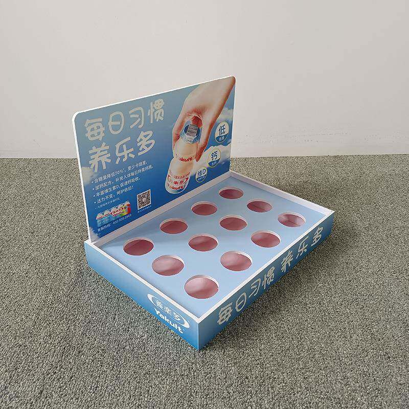 柠制作饮货料试吃托盘展示687盒手拧檬试杯托矿饮泉水陈列架