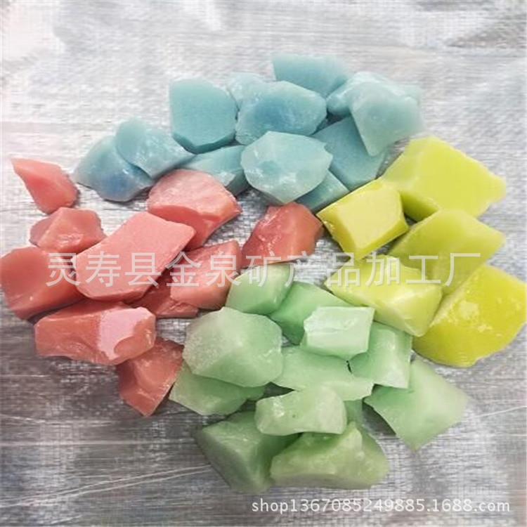 供应亮夜光石 荧光石 夜光碎石子 建筑铺路装饰发光石子