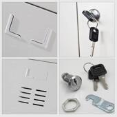 工厂员工钢制鞋 19衣 柜加储物柜办公柜寄柜存铁皮锁资料柜厚更JC