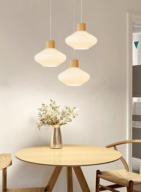 北欧创意餐厅MD-03-42实木吊灯现代简吧台客吊厅灯家用书房卧床头