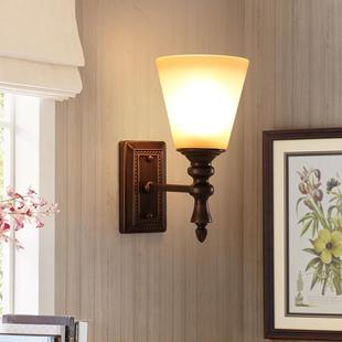 美式壁单灯头双头欧式复古灯铁艺55150厅背景墙卧室床头楼客梯过