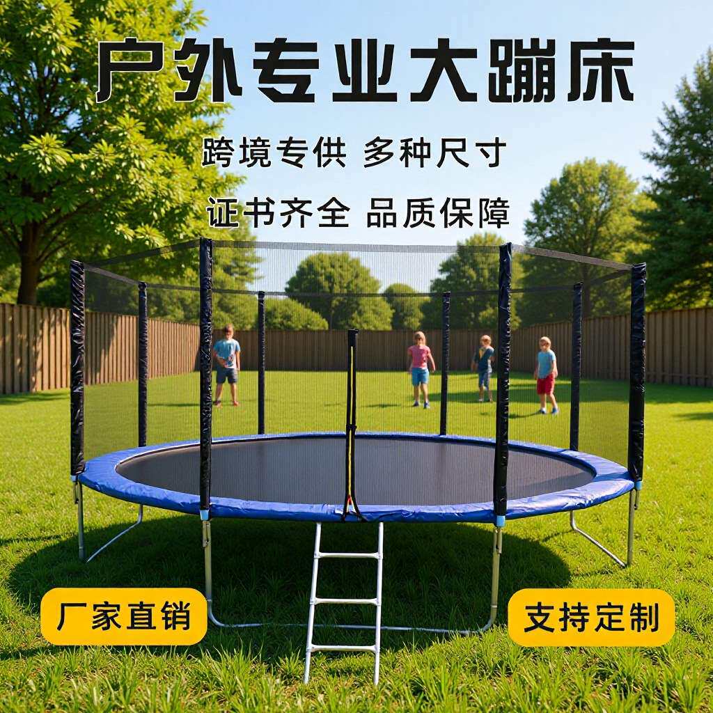 6-16英尺儿童蹦蹦床室内跳跳床成人家商用弹跳床大型摆摊户外蹦床