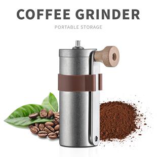 源头厂家咖啡研磨机手动不锈钢研磨器陶瓷便携户外手摇磨豆机家用