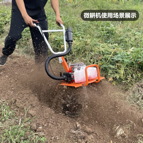 柯博士微耕机小型农用汽油旋耕机家用除草开沟犁地翻地松土神器