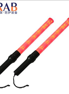 干电池款交通指挥棒红色荧光棒LED救生信号反光棒救生棒厂家