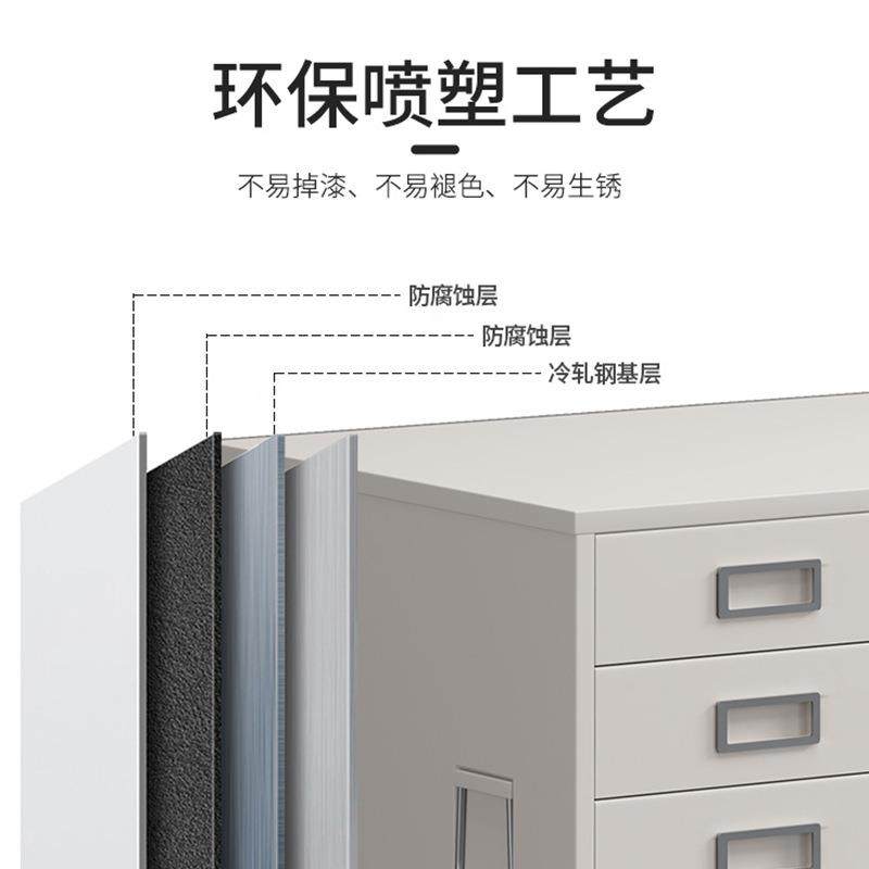 文件柜档案柜0号1号抽屉柜底图柜工程资料图纸钢制柜收纳多层加厚