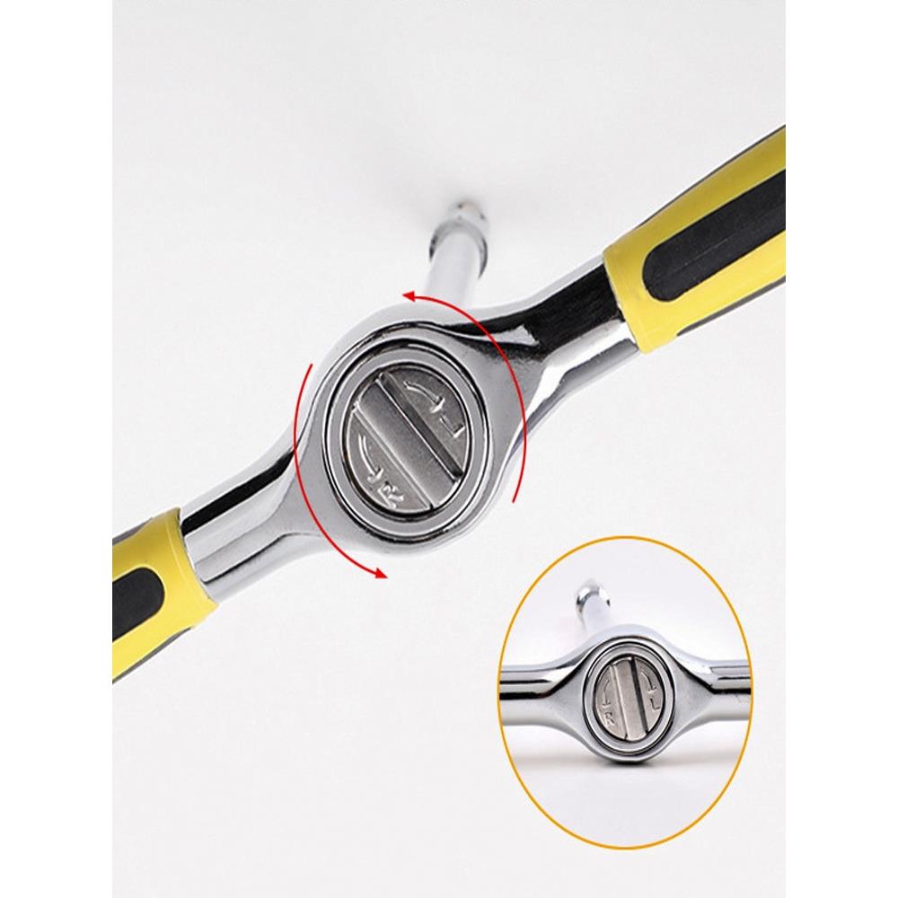 T形棘轮WEELEE套筒扳31/2大飞/8中1/4小飞手柄可拆卸换头省力飞丁